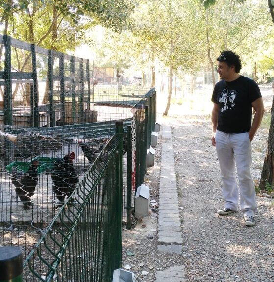 Il presidente Enrico Panzi in visita alla fattoria Gallo Brahma di Signa